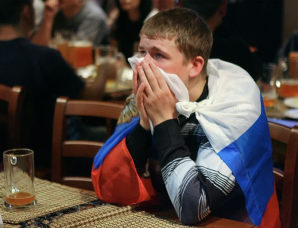 Images from the World Cup 2010 playoff match between Slovenia and Russia - Sputnik International