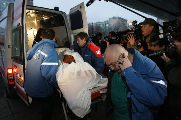 Lame Horse nightclub fire victims brought to Sklifosovsky emergency hospital Lame Horse nightclub fire victims brought to Sklifosovsky emergency hospital - Sputnik International
