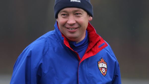 FC CSKA coach Leonid Slutsky FC CSKA coach Leonid Slutsky - Sputnik International