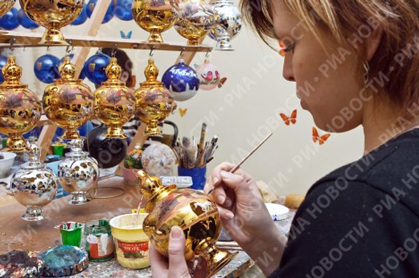 Christmas decorations with “Obama balls” a piece of artwork  - Sputnik International