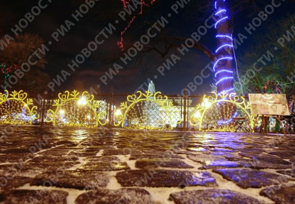 New Year lights on the streets of St. Petersburg New Year lights on the streets of St. Petersburg - Sputnik International