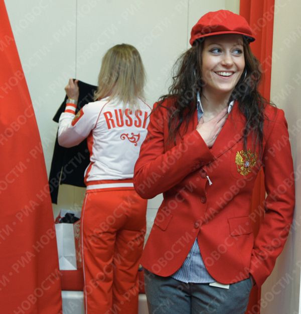 Russian star athletes receive Olympic outfits Russian star athletes receive Olympic outfits - Sputnik International
