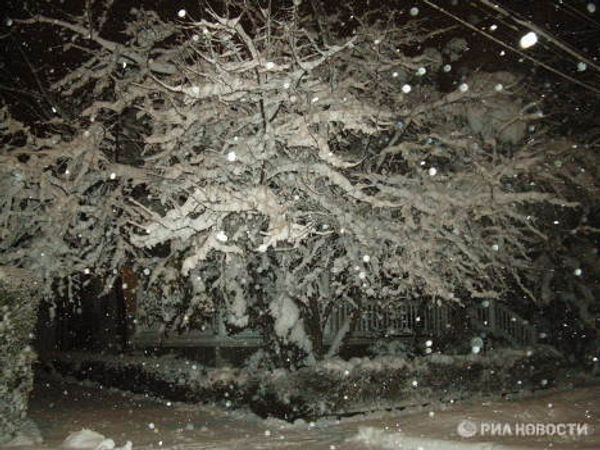 Heavy snowstorm batters New York - Sputnik International
