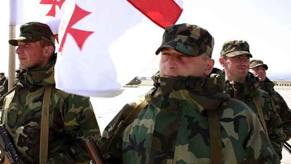 Georgian troops - Sputnik International