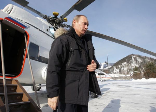Vladimir Putin tours the Sayano-Shushenskaya hydroelectric power plant Vladimir Putin tours the Sayano-Shushenskaya hydroelectric power plant - Sputnik International