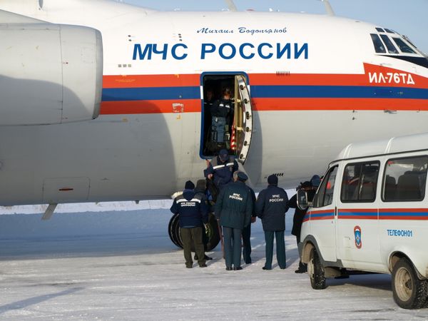 The Russian emergencies ministry's Il-76 plane The Russian emergencies ministry's Il-76 plane - Sputnik International