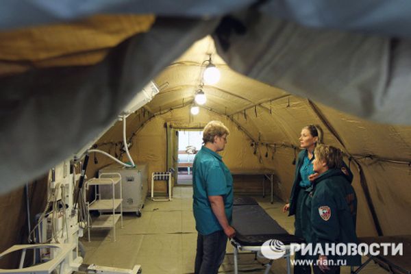 Russia’s “inflatable” hospital in Chile Russia’s “inflatable” hospital in Chile - Sputnik International
