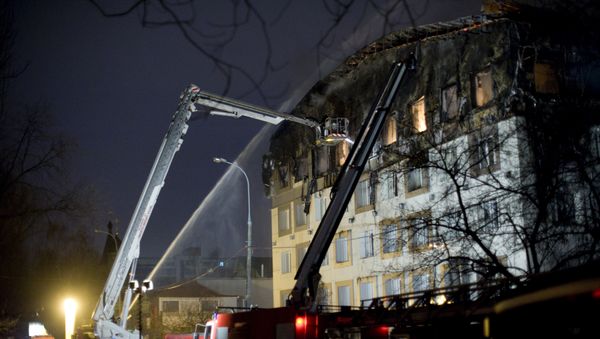 Moscow, fire - Sputnik International