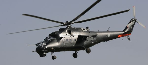 A Mil Mi-35-M Hind helicopter gunship - Sputnik International
