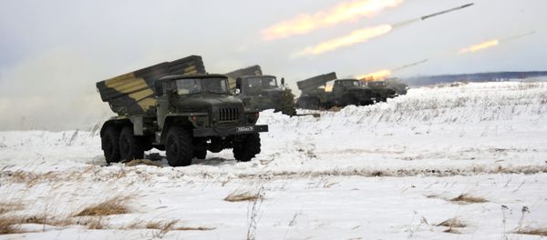 Артиллерийские учения на полигоне Чебаркуль - Sputnik International