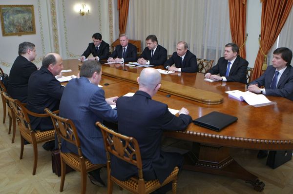 Andrius Kubilius during a meeting with his Russian counterpart Vladimir Putin. Andrius Kubilius during a meeting with his Russian counterpart Vladimir Putin. - Sputnik International