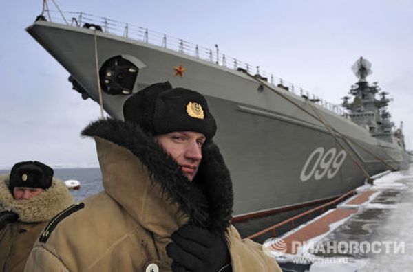Russia's Pyotr Veliky nuclear-powered cruiser sails on mission in Indian Ocean - Sputnik International