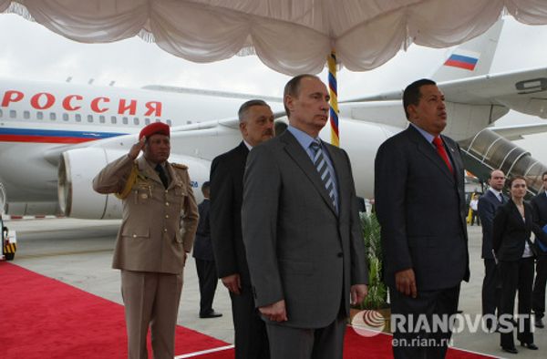 Vladimir Putin arrives in Venezuela Vladimir Putin arrives in Venezuela - Sputnik International