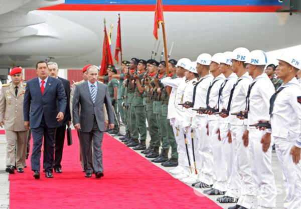 Russian Prime Minister Vladimir Putin arrives in Caracas - Sputnik International
