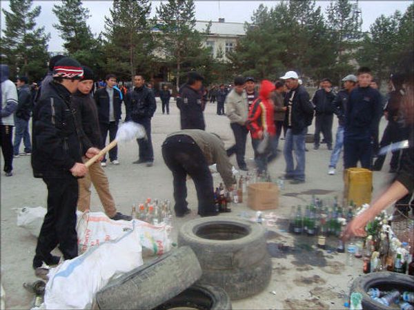 Riots in Kyrgyz city of Talas - Sputnik International
