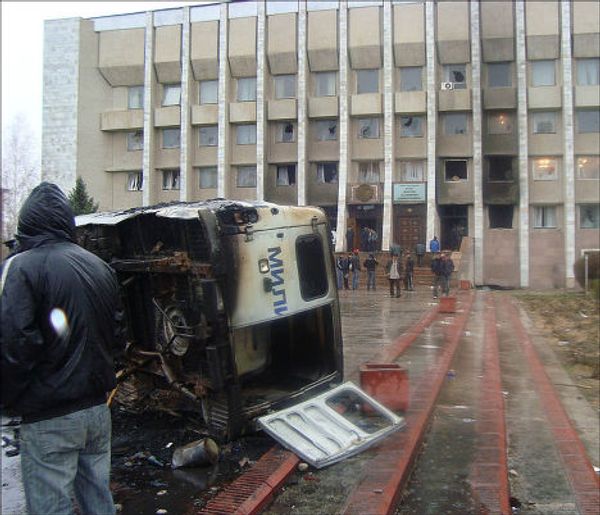 Riots in Kyrgyz city of Talas - Sputnik International