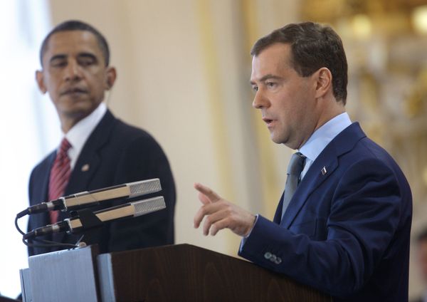 Joint news conference by Dmitry Medvedev and Barack Obama Joint news conference by Dmitry Medvedev and Barack Obama - Sputnik International