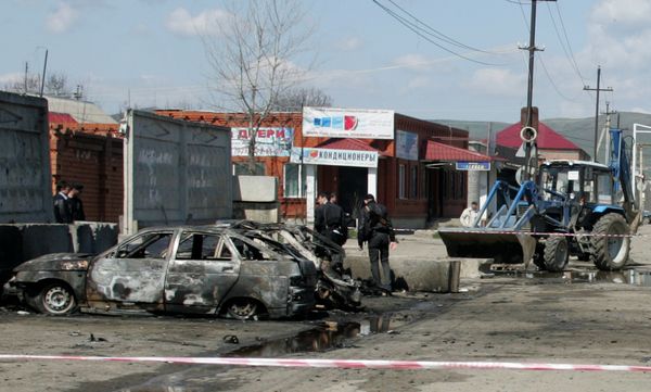 Explosions near Karabulak police office, Ingushetia Explosions near Karabulak police office, Ingushetia - Sputnik International