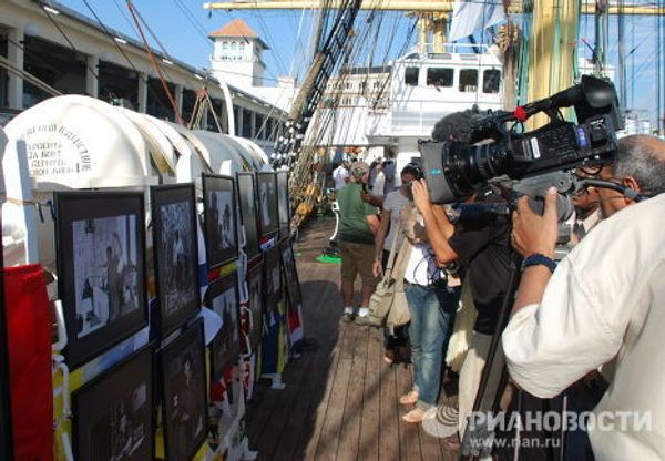 Russian sailing ship Kruzenshtern in Havana - Sputnik International