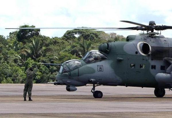 First shipment of Mi-35M Hind helicopters delivered to Brazil - Sputnik International