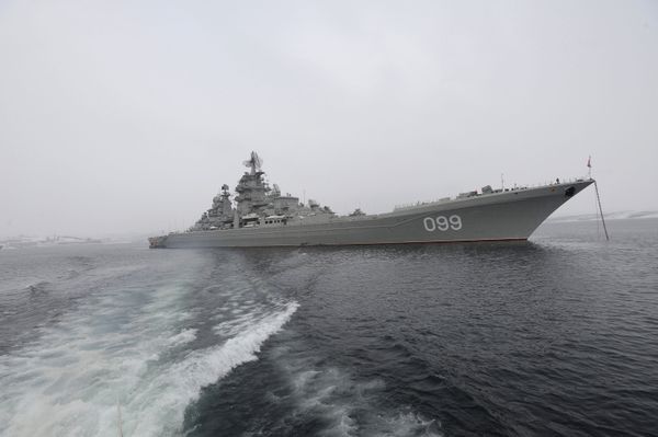 The battle-cruiser Pyotr Veliky The battle-cruiser Pyotr Veliky - Sputnik International