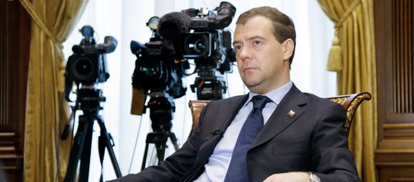 Dmitry Medvedev gives an interview - Sputnik International