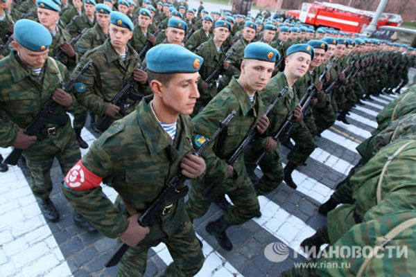 First night of rehearsals for the Victory Day Parade First night of rehearsals for the Victory Day Parade - Sputnik International