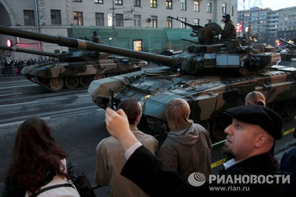 First night of rehearsals for the Victory Day Parade First night of rehearsals for the Victory Day Parade - Sputnik International