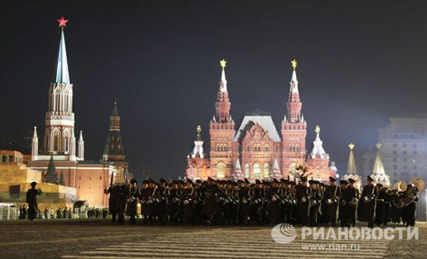 First night of rehearsals for the Victory Day Parade First night of rehearsals for the Victory Day Parade - Sputnik International