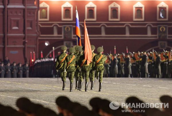 First night of rehearsals for the Victory Day Parade First night of rehearsals for the Victory Day Parade - Sputnik International