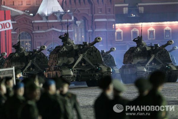 First night of rehearsals for the Victory Day Parade First night of rehearsals for the Victory Day Parade - Sputnik International