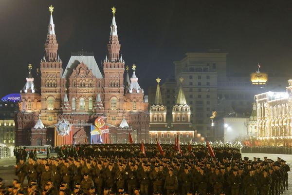 First night of rehearsals for the Victory Day Parade - Sputnik International