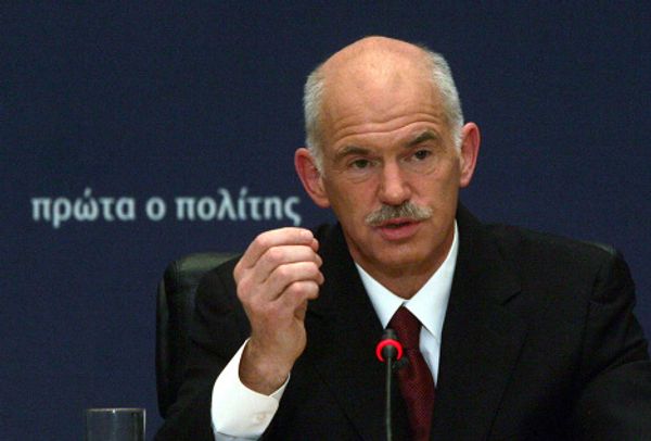 Greek Prime Minister George Papandreou Greek Prime Minister George Papandreou - Sputnik International