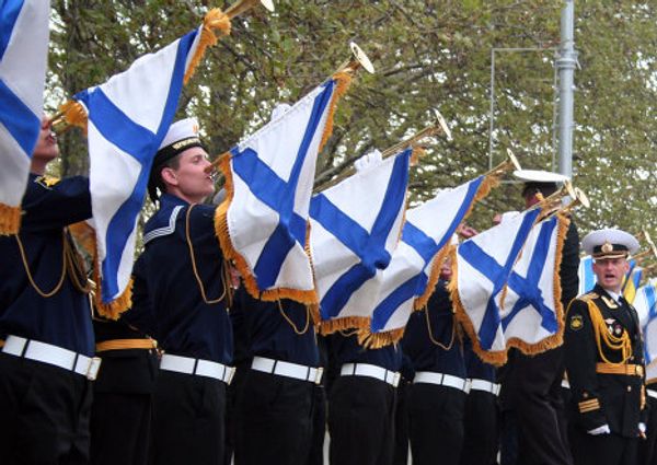 Ukrainian, Russian sailors train for the Victory Day parade in Sevastopol   - Sputnik International