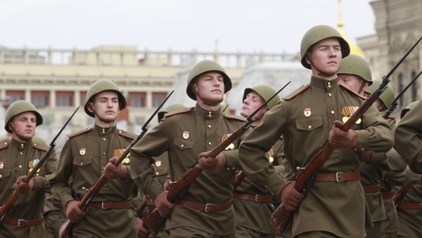 The rehearsal for the Victory Day parade The rehearsal for the Victory Day parade - Sputnik International