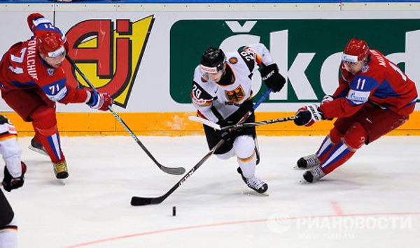 Best moments of World Ice Hockey Championship semifinals Russia vs. Germany Best moments of World Ice Hockey Championship semifinals Russia vs. Germany - Sputnik International
