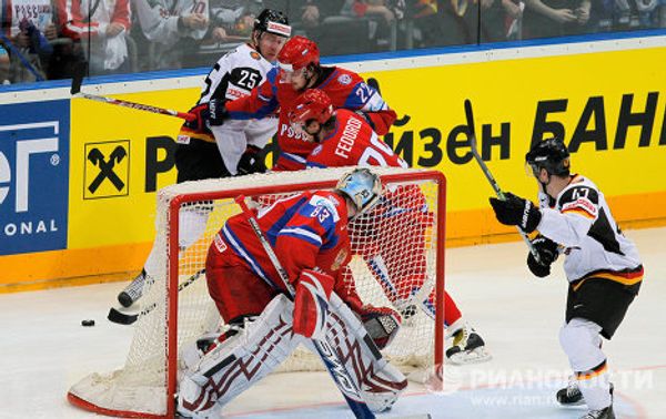 Best moments of World Ice Hockey Championship semifinals Russia vs. Germany Best moments of World Ice Hockey Championship semifinals Russia vs. Germany - Sputnik International
