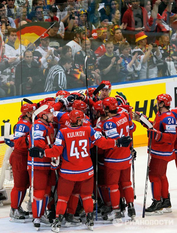 Best moments of World Ice Hockey Championship semifinals Russia vs. Germany Best moments of World Ice Hockey Championship semifinals Russia vs. Germany - Sputnik International