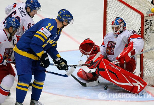 Best moments of World Ice Hockey Championship 2010 semifinals Switzerland vs. Czech - Sputnik International