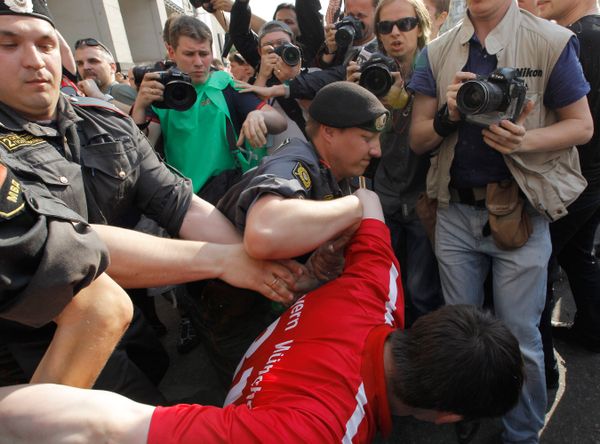  Over 130 protesters detained in Moscow  - Sputnik International