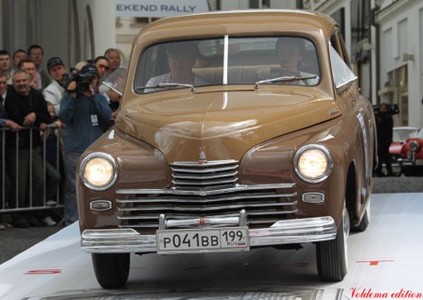 Participants of vintage car races  - Sputnik International