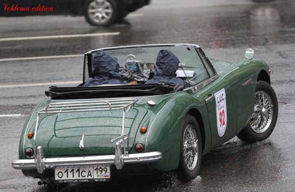 Participants of vintage car races  - Sputnik International