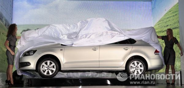 Volkswagen unveils new sedan for Russia Volkswagen unveils new sedan for Russia - Sputnik International