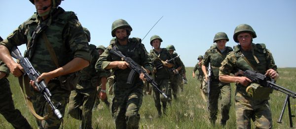 Russian soldiers during drills Russian soldiers during drills - Sputnik International