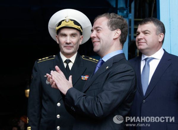 Russia floats out new nuclear submarine Russia floats out new nuclear submarine - Sputnik International