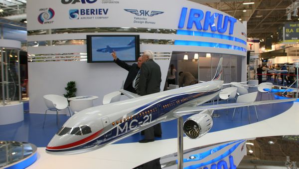A UAC stand at the Paris Air Show. Archive. - Sputnik International