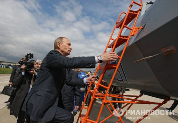 Vladimir Putin in Russia’s fifth-generation fighter jet Vladimir Putin in Russia’s fifth-generation fighter jet - Sputnik International