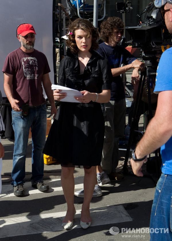Milla Jovovich plays a Russian in a new film being shot in Moscow - Sputnik International