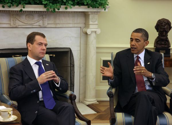Barack Obama and Dmitry Medvedev in Washington - Sputnik International