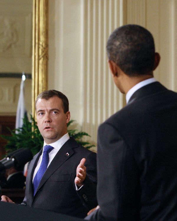 Dmitry Medvedev and Barack Obama give joint news conference - Sputnik International